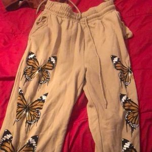 Rue 21 butterfly sweatpants